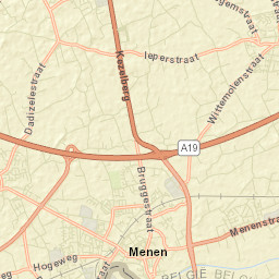Menen Street Map