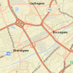 Wevelgem Street Map