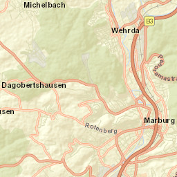 Marburg an der Lahn Street Map