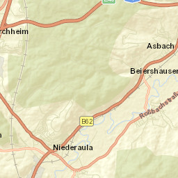 Niederaula Street Map