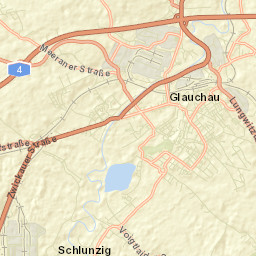 Glauchau Street Map