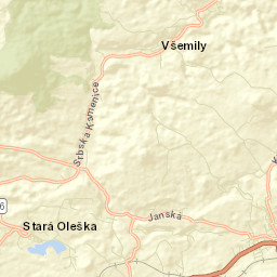 Okres Děčín Street Map