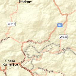 Česká Kamenice Street Map