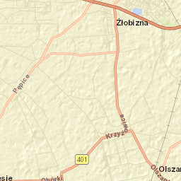 Olszanka Street Map