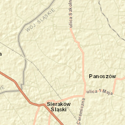 Sieraków Śląski Street Map