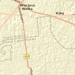 Wręczyca Wielka Street Map