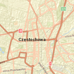 Częstochowa Street Map