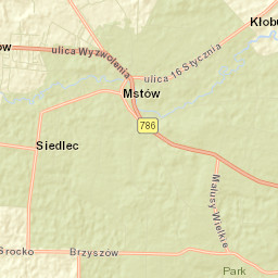 Mstów Street Map