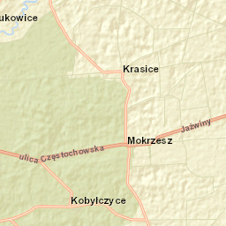 Powiat częstochowski Street Map