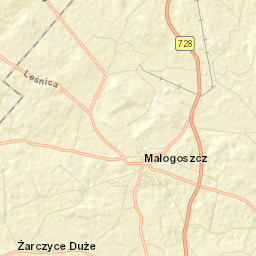 Małogoszcz Street Map