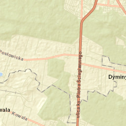 Powiat kielecki Street Map