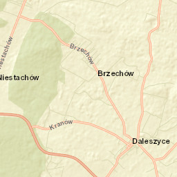 Daleszyce Street Map