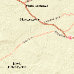 Wola Jachowa Street Map