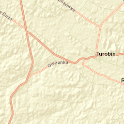 Turobin Street Map