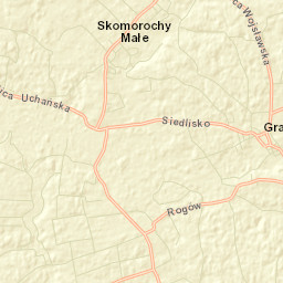 Grabowiec Street Map