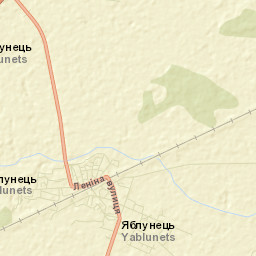 Yablunets Street Map