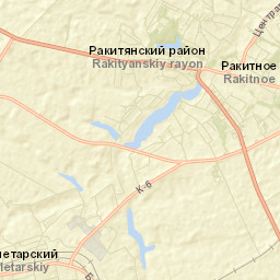Rakitnoye Street Map