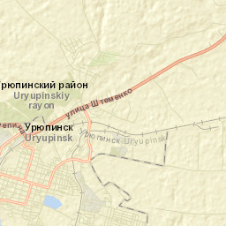 Uryupinsk Street Map