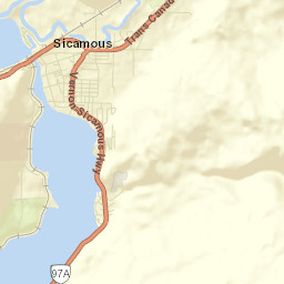 Sicamous Street Map