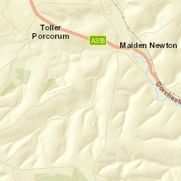 2-4 Church Road Maiden Newton Dorchester Street Map