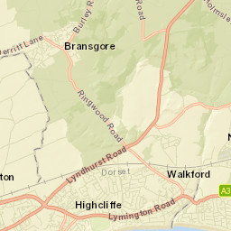 Bransgore Street Map