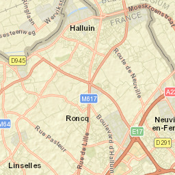 Roncq Street Map