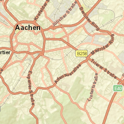 Aachen Street Map