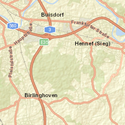 Hennef Street Map
