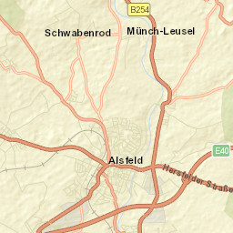 Alsfeld Street Map