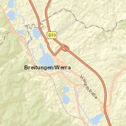 Breitungen Street Map