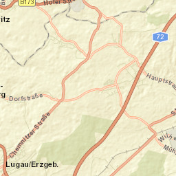 Lugau Street Map
