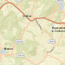 Cvikov Street Map