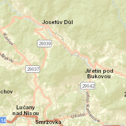 Smržovka Street Map