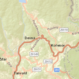 Desná Street Map