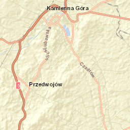 Powiat kamiennogórski Street Map