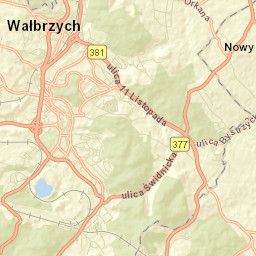 Wałbrzych Street Map