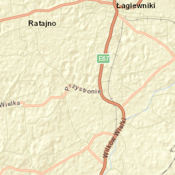 Łagiewniki Street Map
