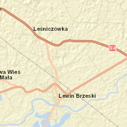 Lewin Brzeski Street Map