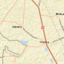 Ciasna Street Map
