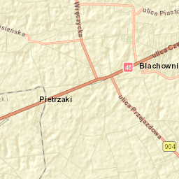 Blachownia Street Map