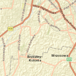 Huta Stara B Street Map