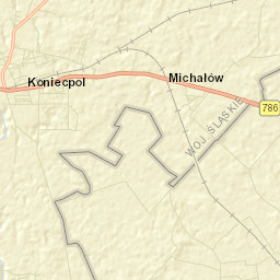 Koniecpol Street Map