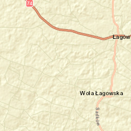 Łagów Street Map