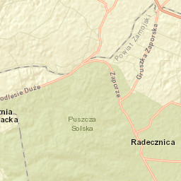 Radecznica Street Map
