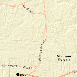 Miączyn Street Map