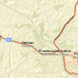 Romens’ka Mis’krada Street Map