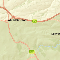 2 Preston Cottages, Dartmoor National Park, Drewsteignton, Ex Street Map