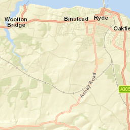 Wootton Bridge, Ryde, Isle of Wight PO33 Street Map