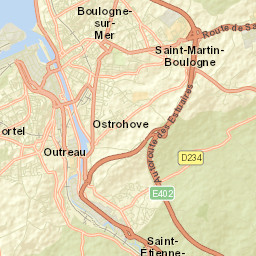 Boulogne-sur-Mer Street Map