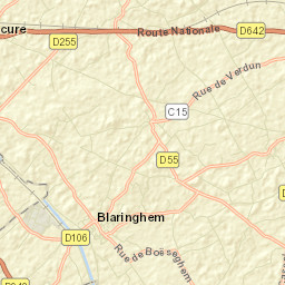 Blaringhem Street Map